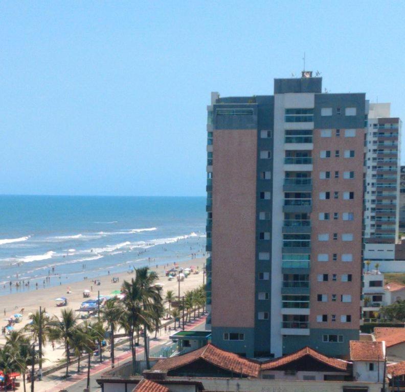 Apartamento Temporada pé na areia Mongaguá Esterno foto